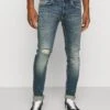 Redefined Rebel Stockholm Destroy - Slim Fit Jeans - Rex Indigo