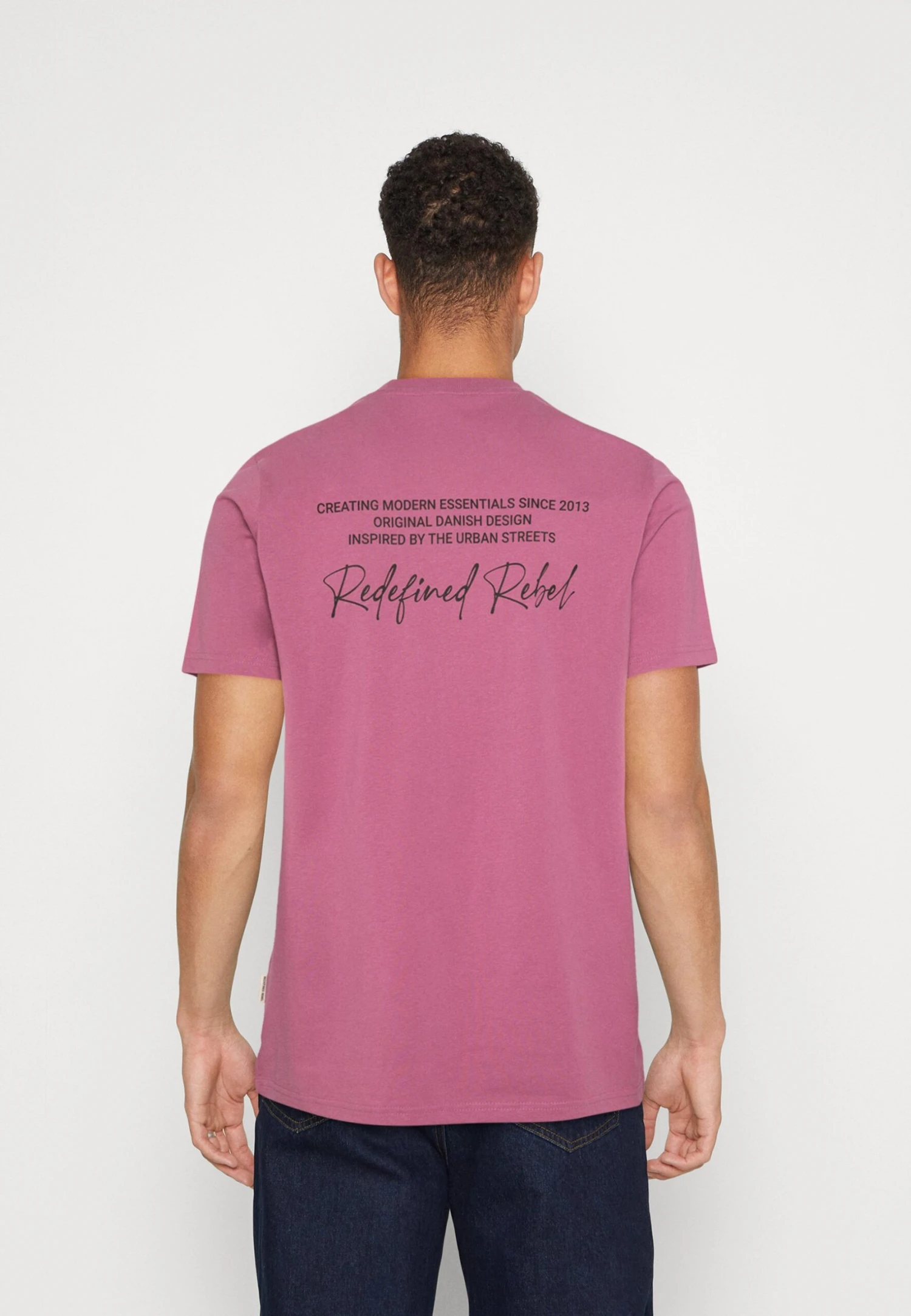 Redefined Rebel Rroliver Tee Unisex - T-Shirt Print - Mellow Mauve - Afbeelding 3