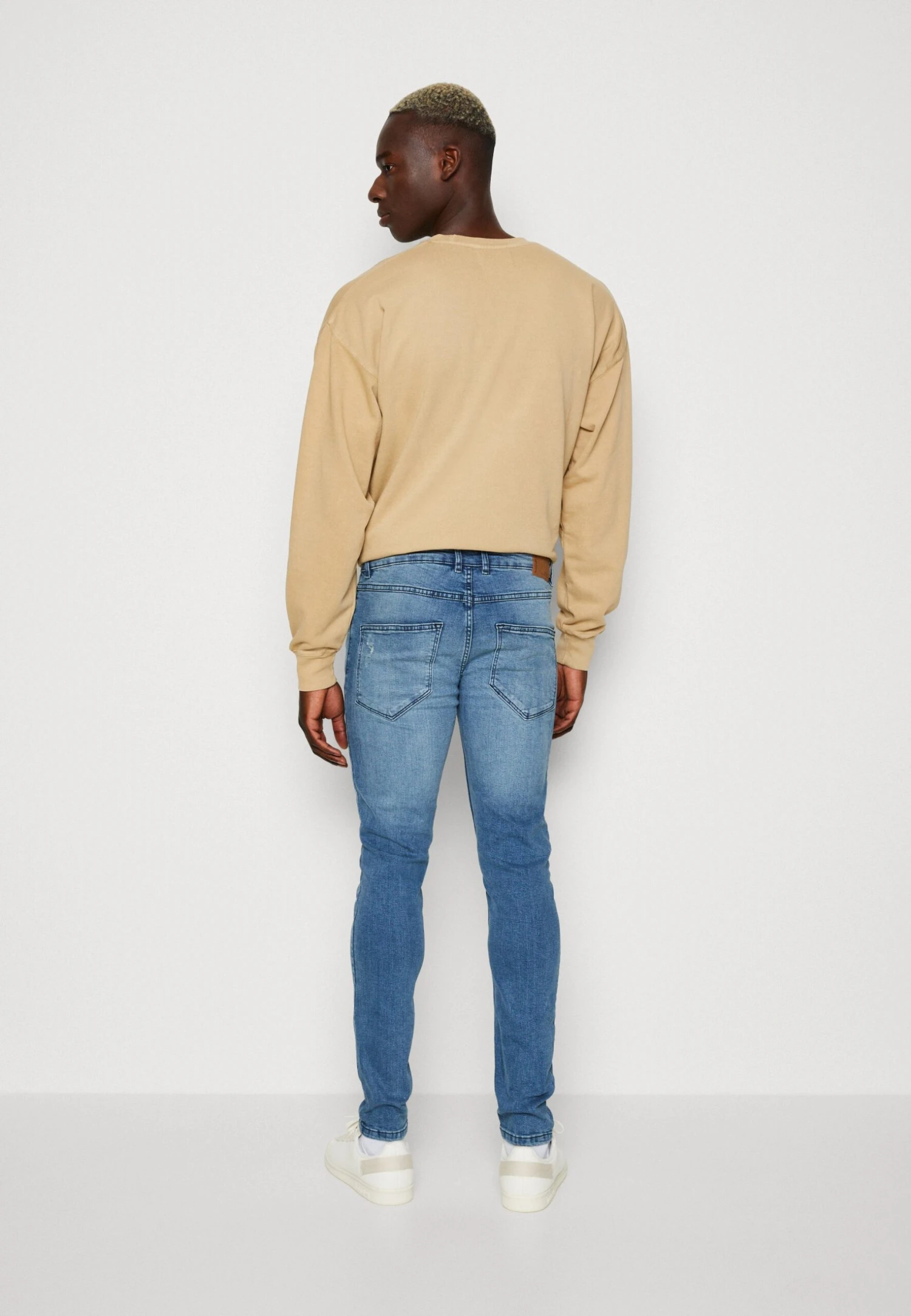 Redefined Rebel Rrstockholm Jeans - Straight Leg Jeans - Smooth Indigo Destroy - Afbeelding 3