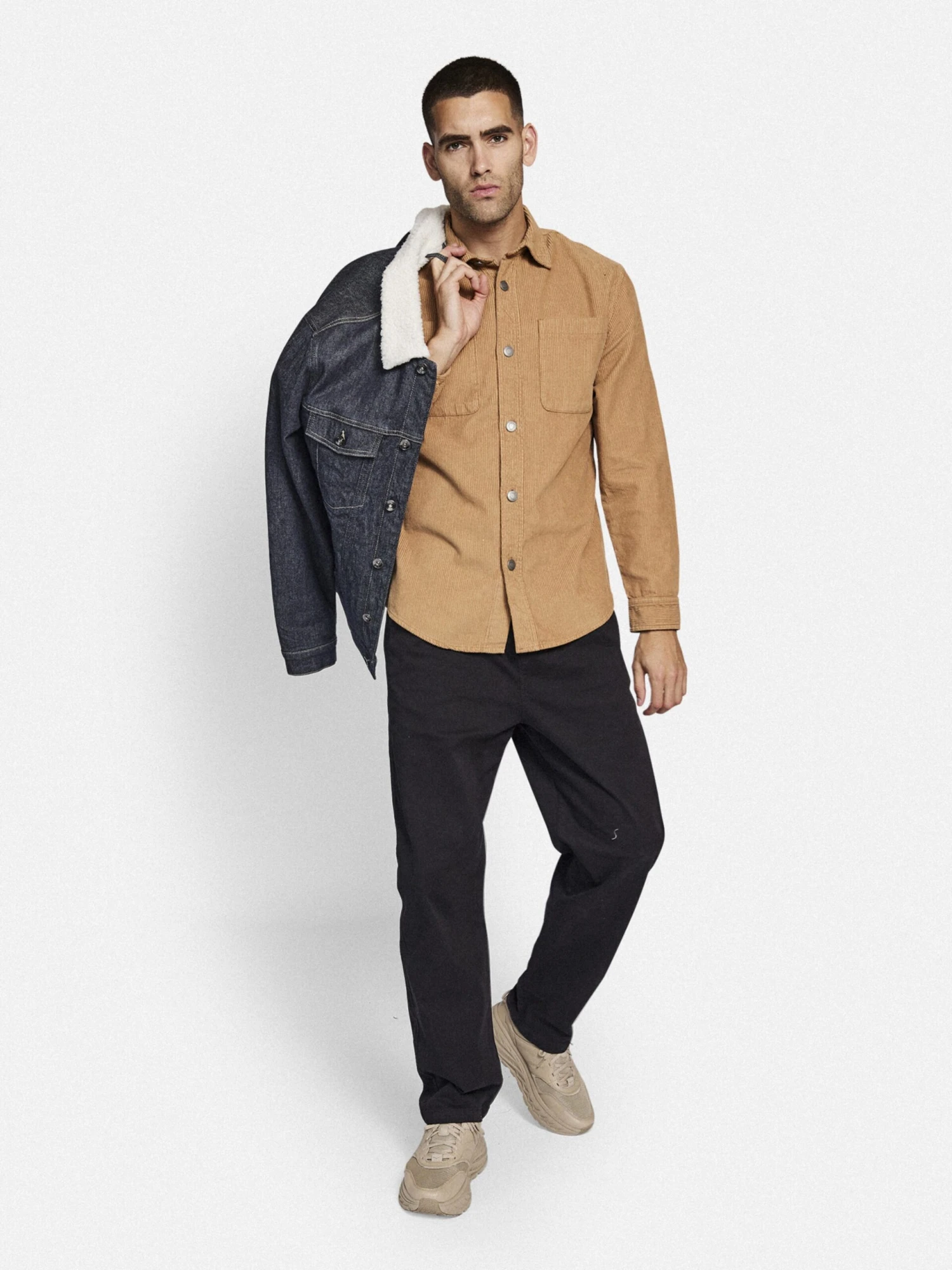 Redefined Rebel Casual Overhemden Regular Fit Overhemd Moses Heren Bruin - Afbeelding 5