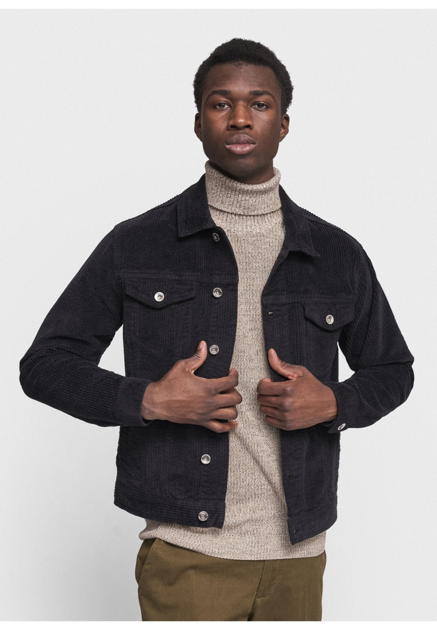 Redefined Rebel Rrnoah Corduroy- Lichte Jas - Black