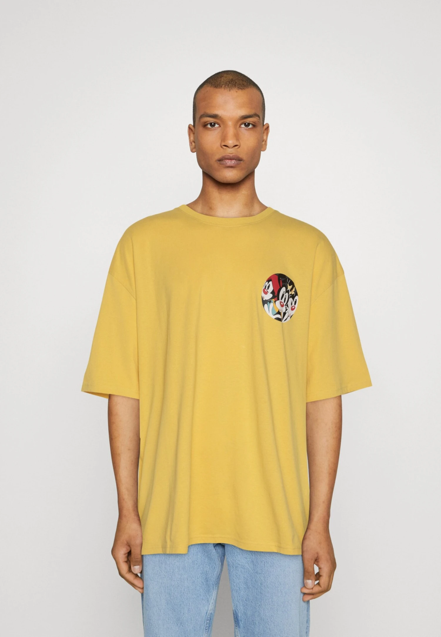 Redefined Rebel Lee Tee Plus - T-Shirt Print - Cream Gold