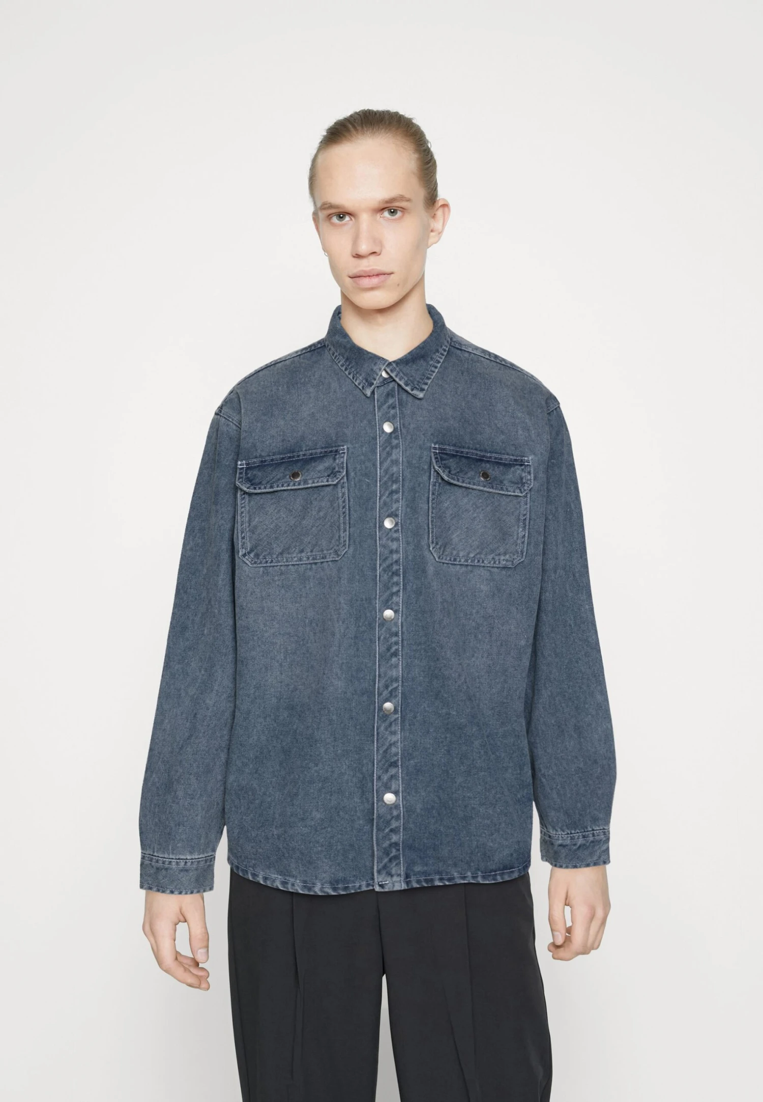 Redefined Rebel Overshirt Plus - Overhemd - Light Blue