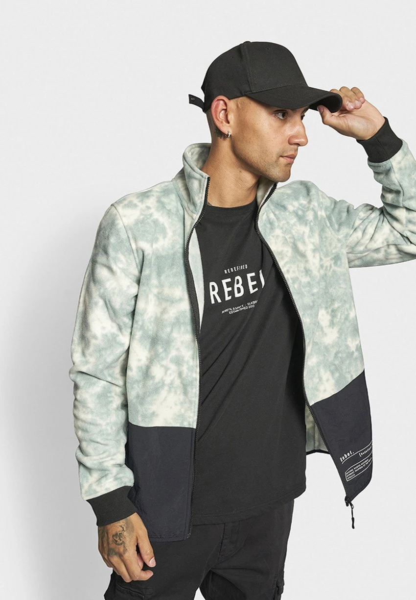 Redefined Rebel Sweater Met Rits - Mineral Blue - Afbeelding 5