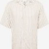 Redefined Rebel Casual Overhemden Regular Fit Overhemd Jorge Heren Beige / Wit
