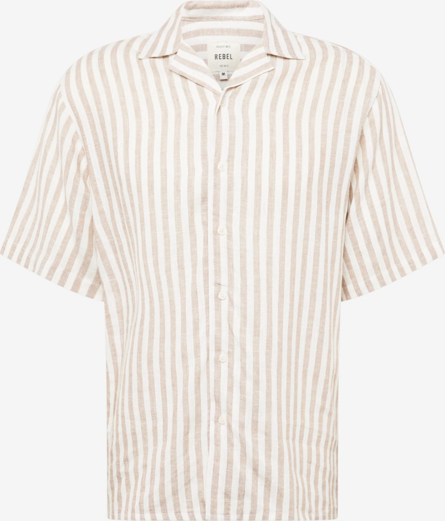 Redefined Rebel Casual Overhemden Regular Fit Overhemd Jorge Heren Beige / Wit