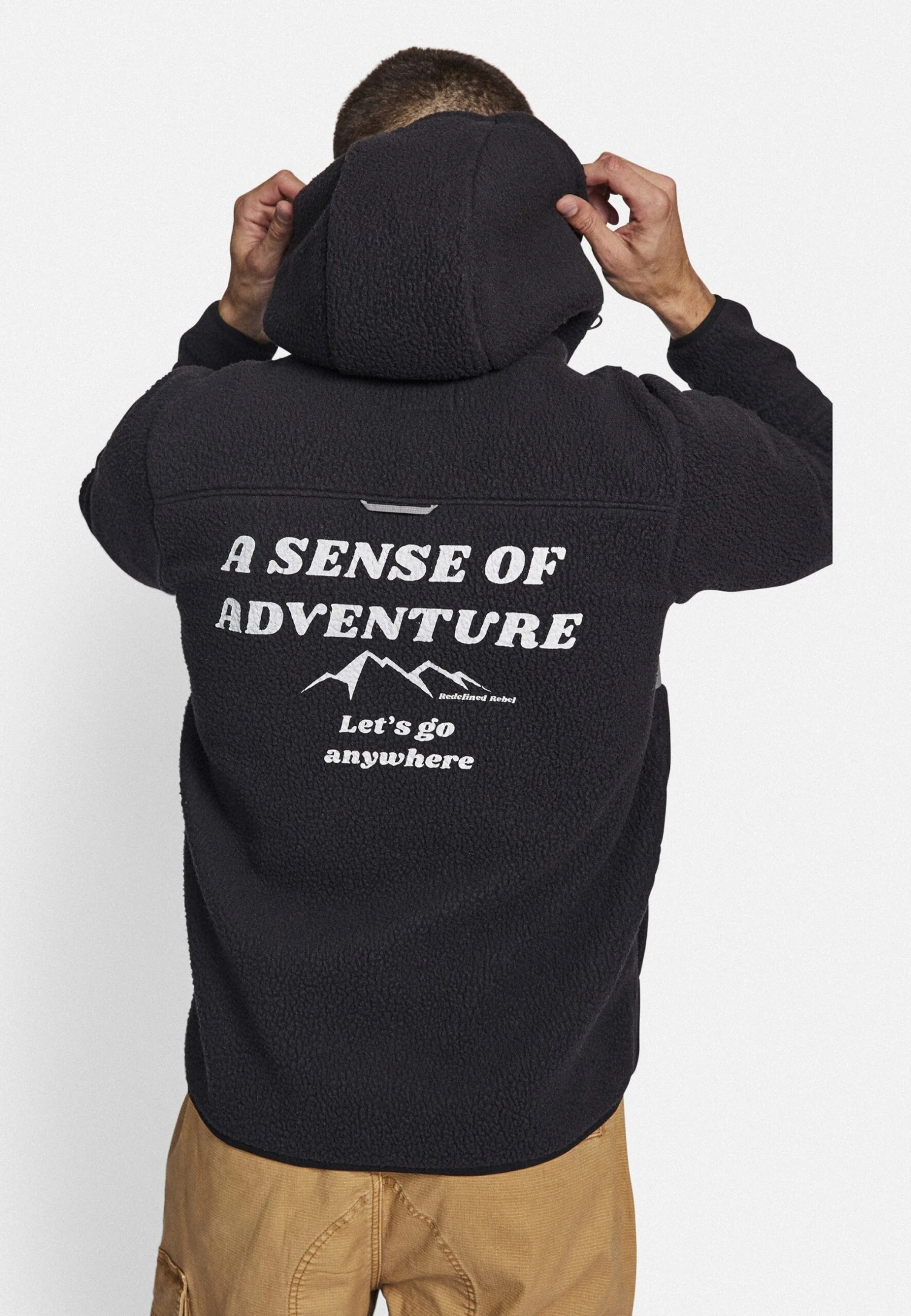 Redefined Rebel Curtis- Fleecejas - Black - Afbeelding 3