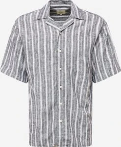 Redefined Rebel Casual Overhemden Regular Fit Overhemd Jorge Heren Zwart Gemêleerd