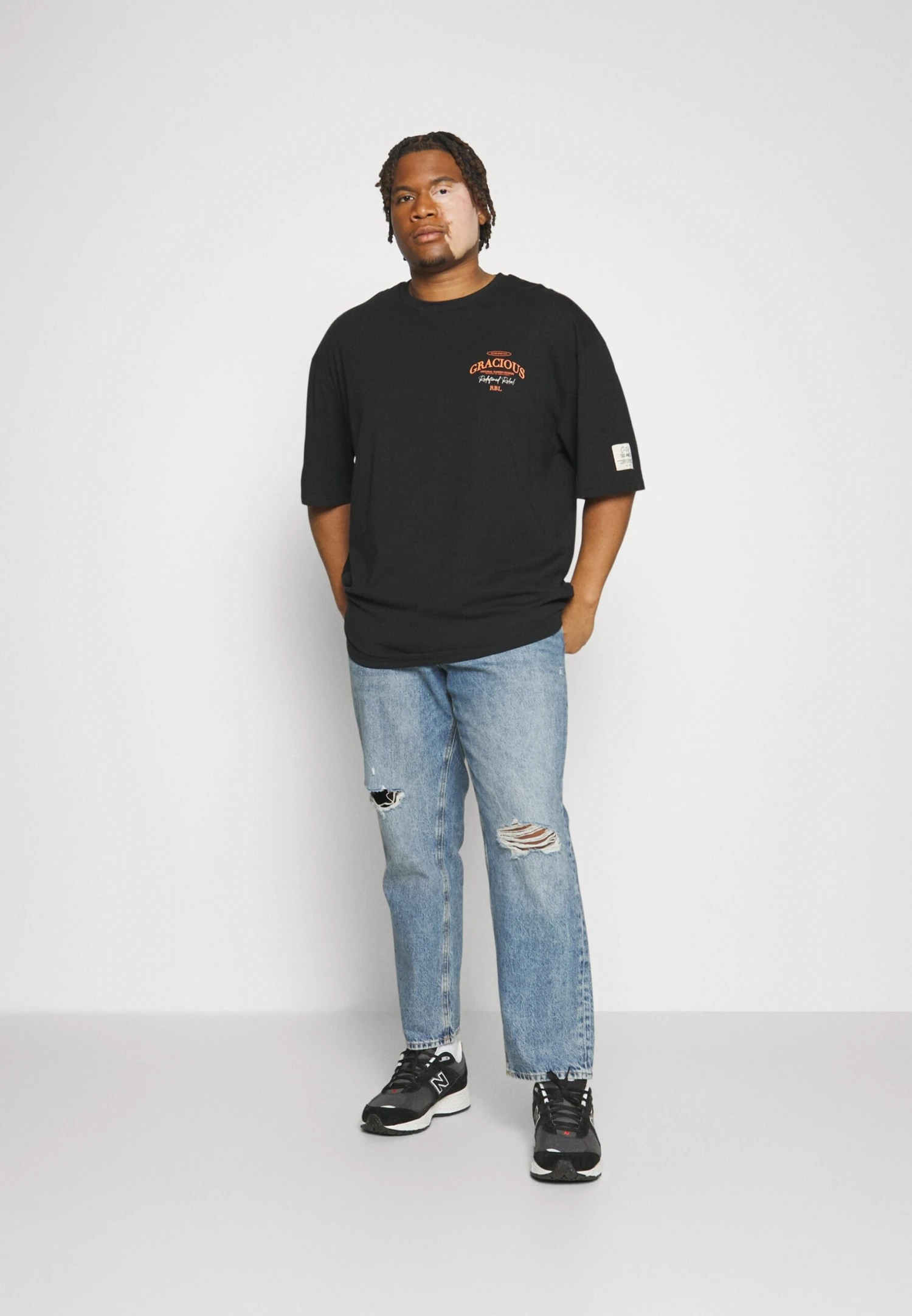 Redefined Rebel Rrkethan Tee Unisex - T-Shirt Print - Black - Afbeelding 2