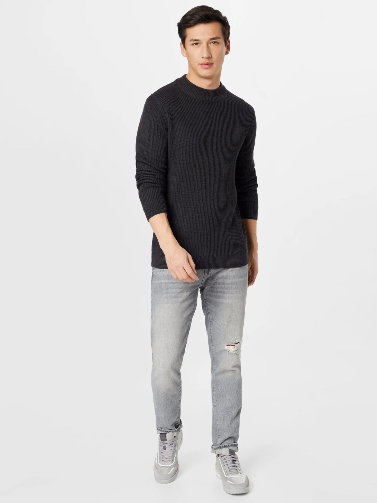 Redefined Rebel Coltruien Trui Kevin Heren Antraciet - Afbeelding 5