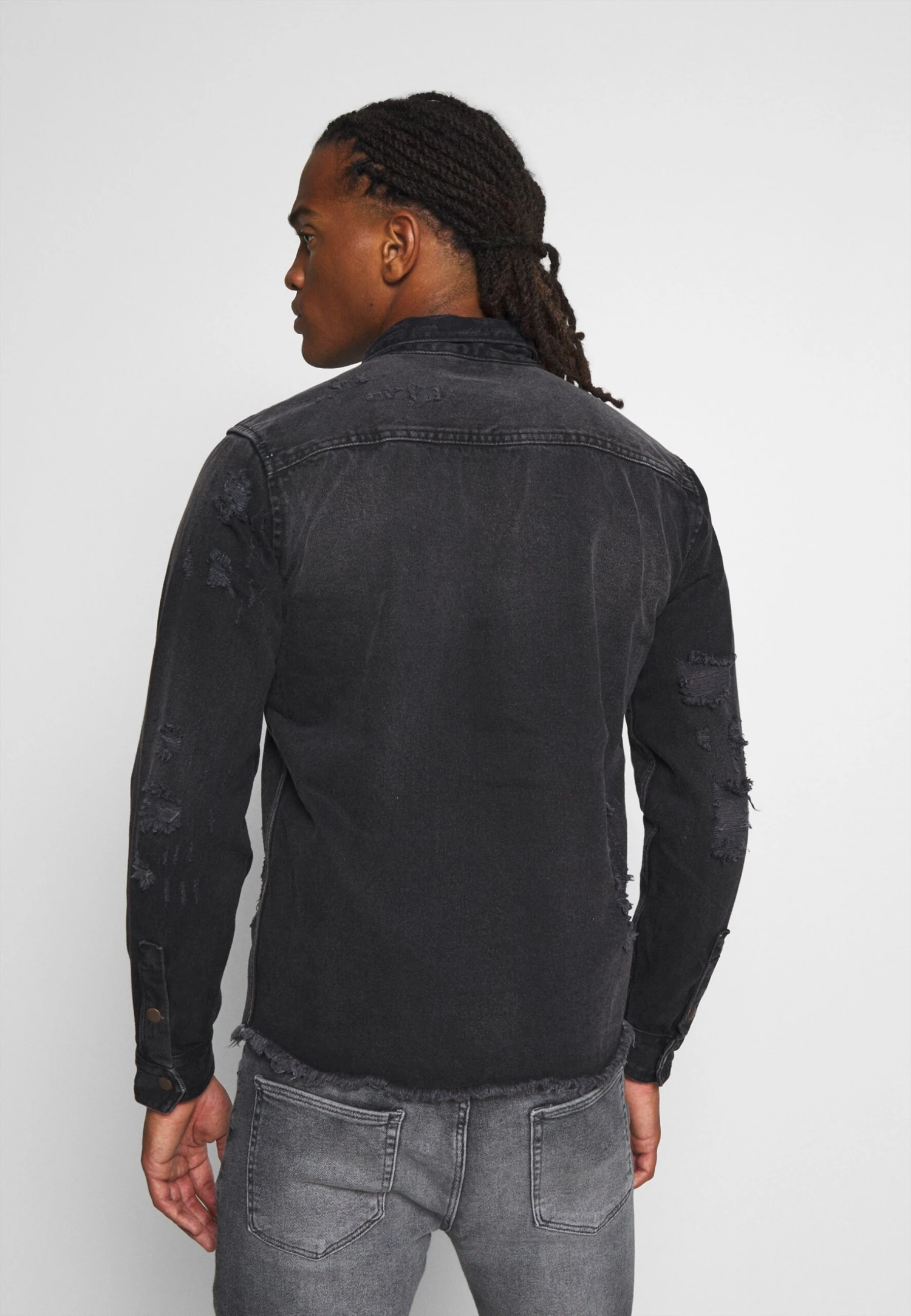 Redefined Rebel Jackson Jacket - Overhemd - Black/Grey - Afbeelding 3