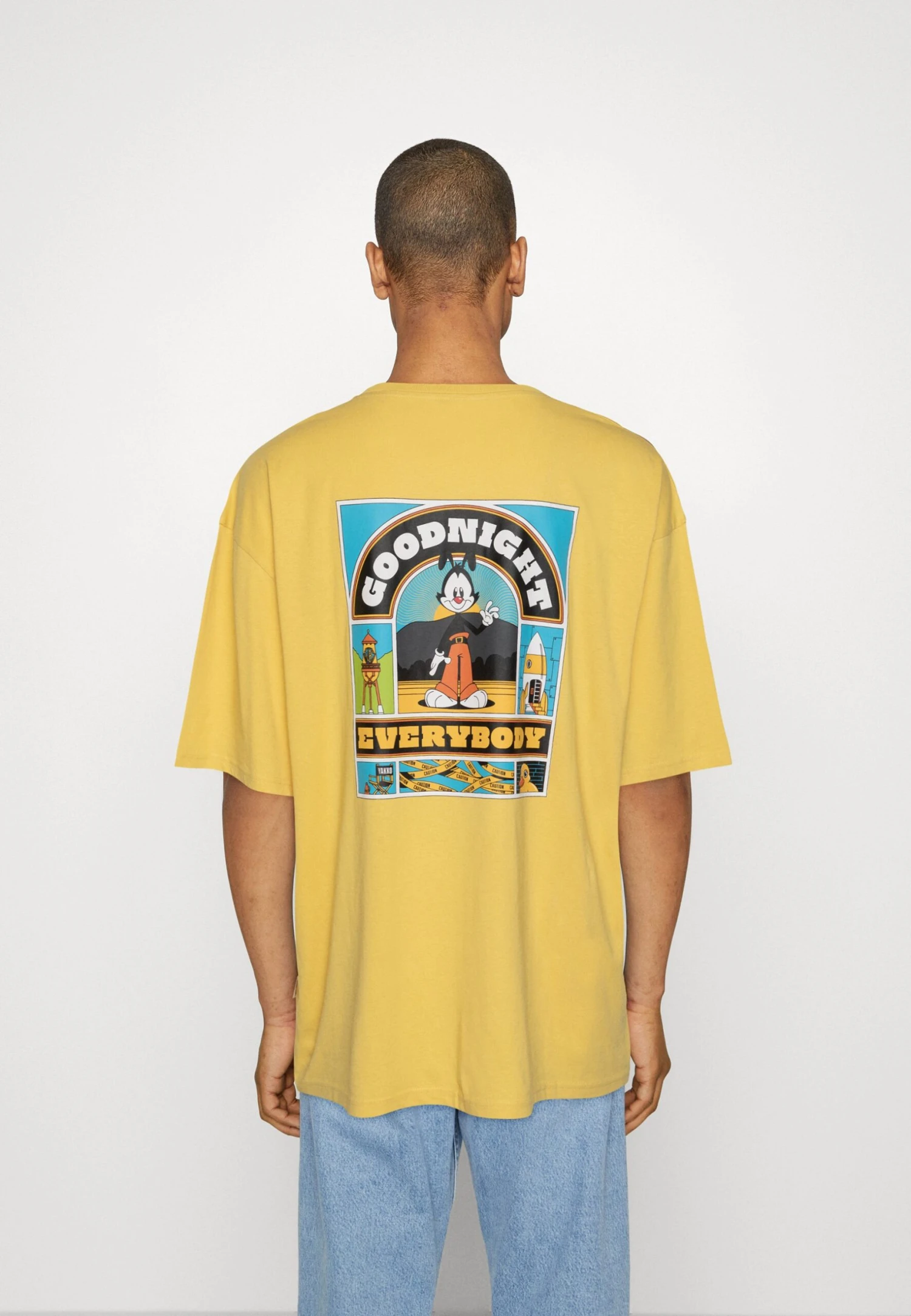 Redefined Rebel Lee Tee Plus - T-Shirt Print - Cream Gold - Afbeelding 3