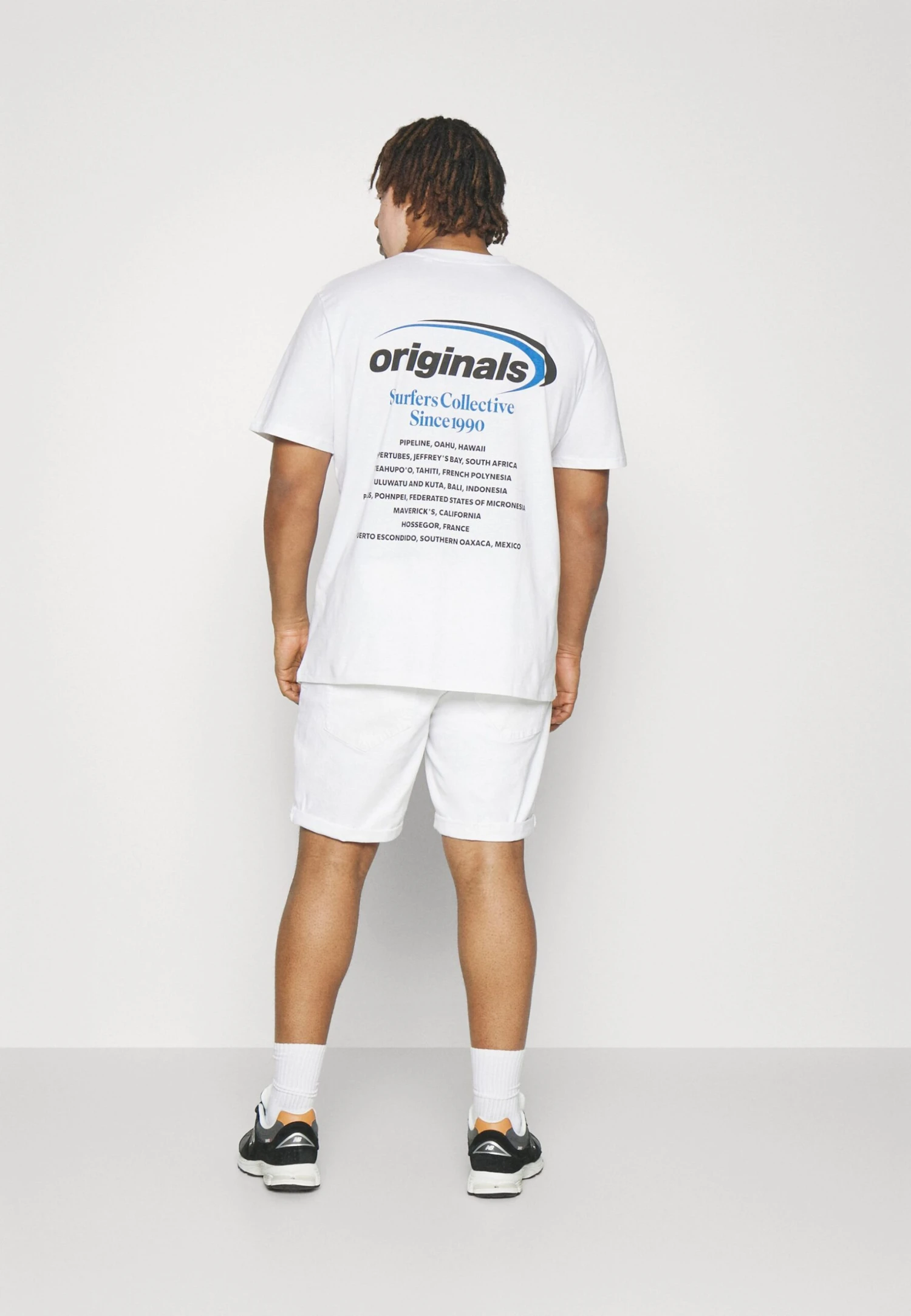 Redefined Rebel Oslo Destroy Plus - Jeansshort - White - Afbeelding 3