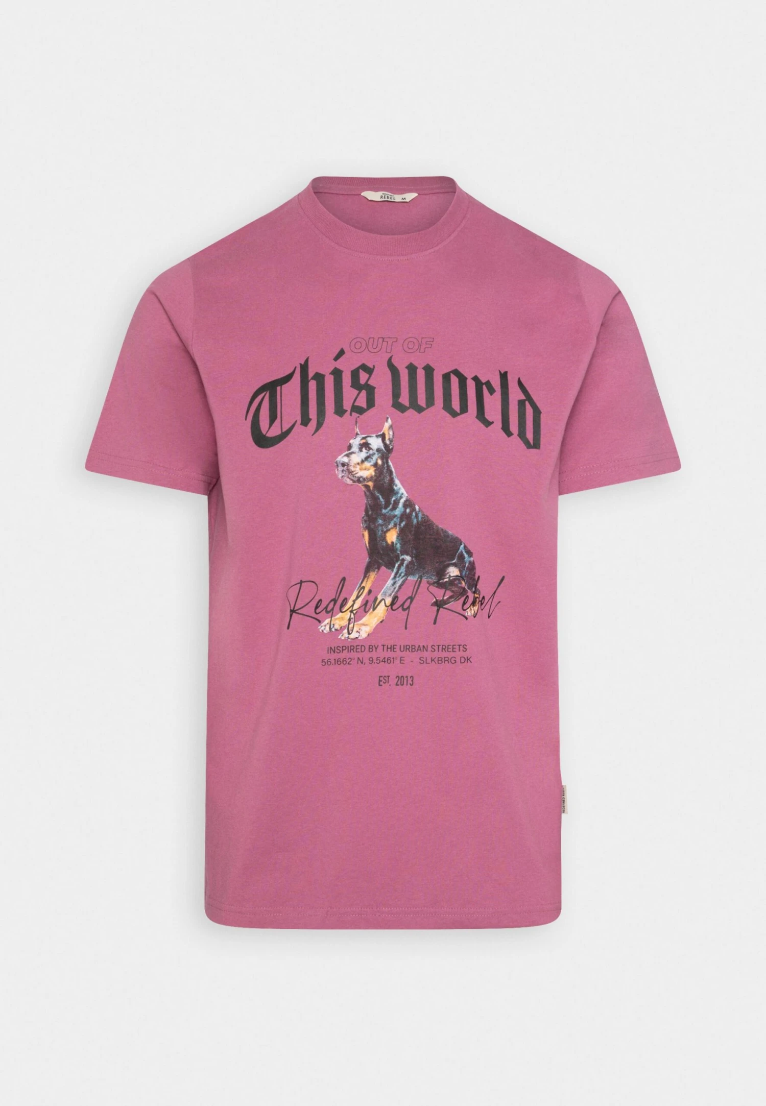 Redefined Rebel Rroliver Tee Unisex - T-Shirt Print - Mellow Mauve - Afbeelding 4