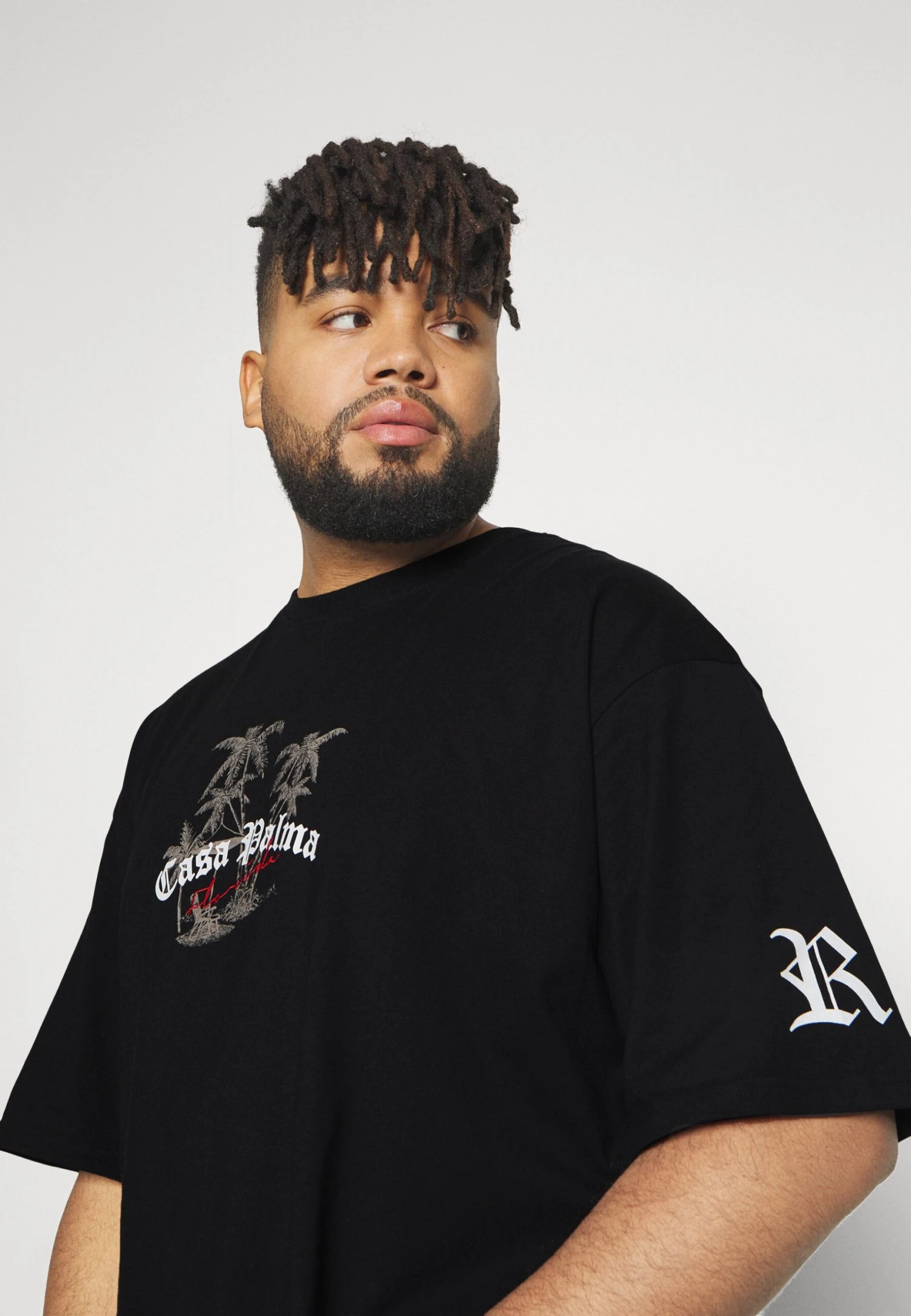 Redefined Rebel Lawrence Plus - T-Shirt Print - Black - Afbeelding 4