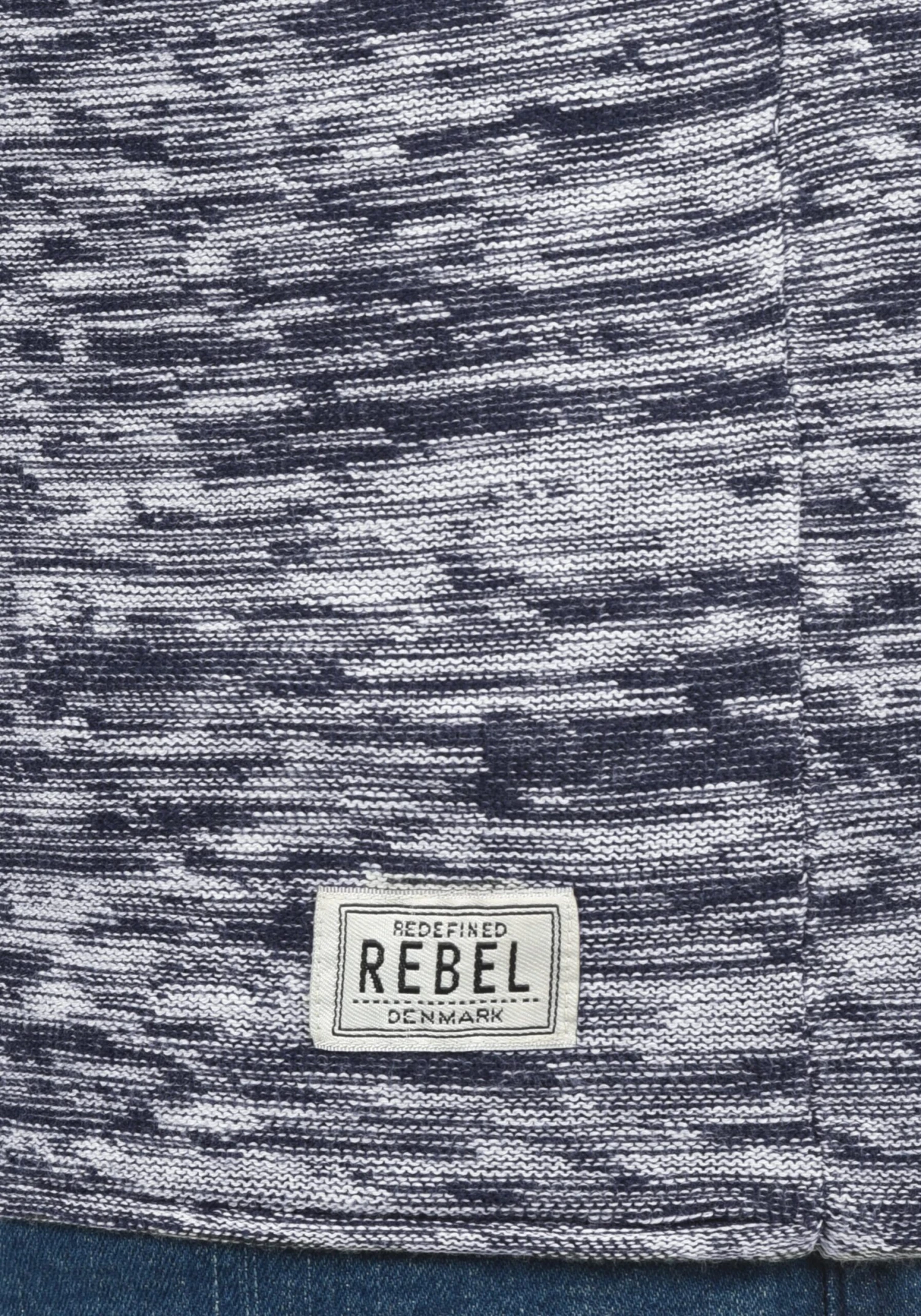 Redefined Rebel Crewneck Truien Trui Millard Heren Navy - Afbeelding 4