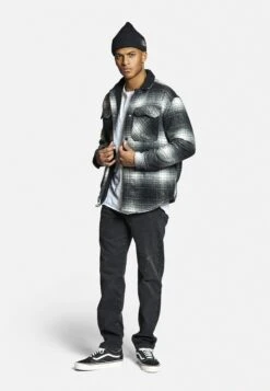 Redefined Rebel Gordon Overshirt - Lichte Jas - Black Check