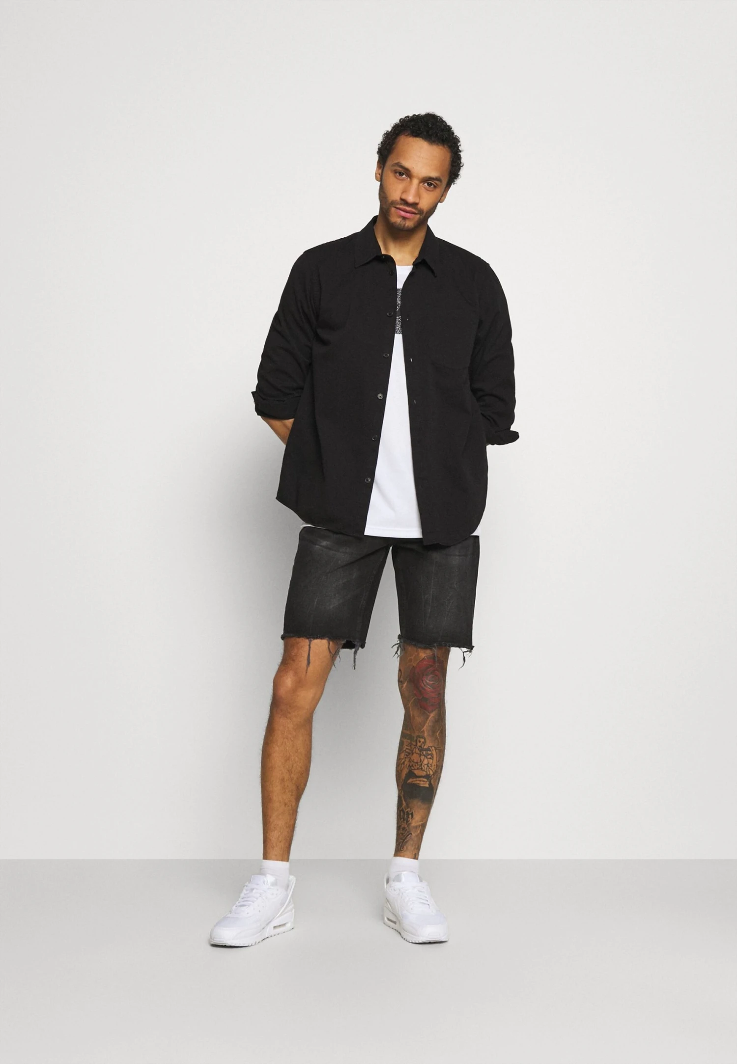 Redefined Rebel Osaka - Jeansshort - Marble Black - Afbeelding 2