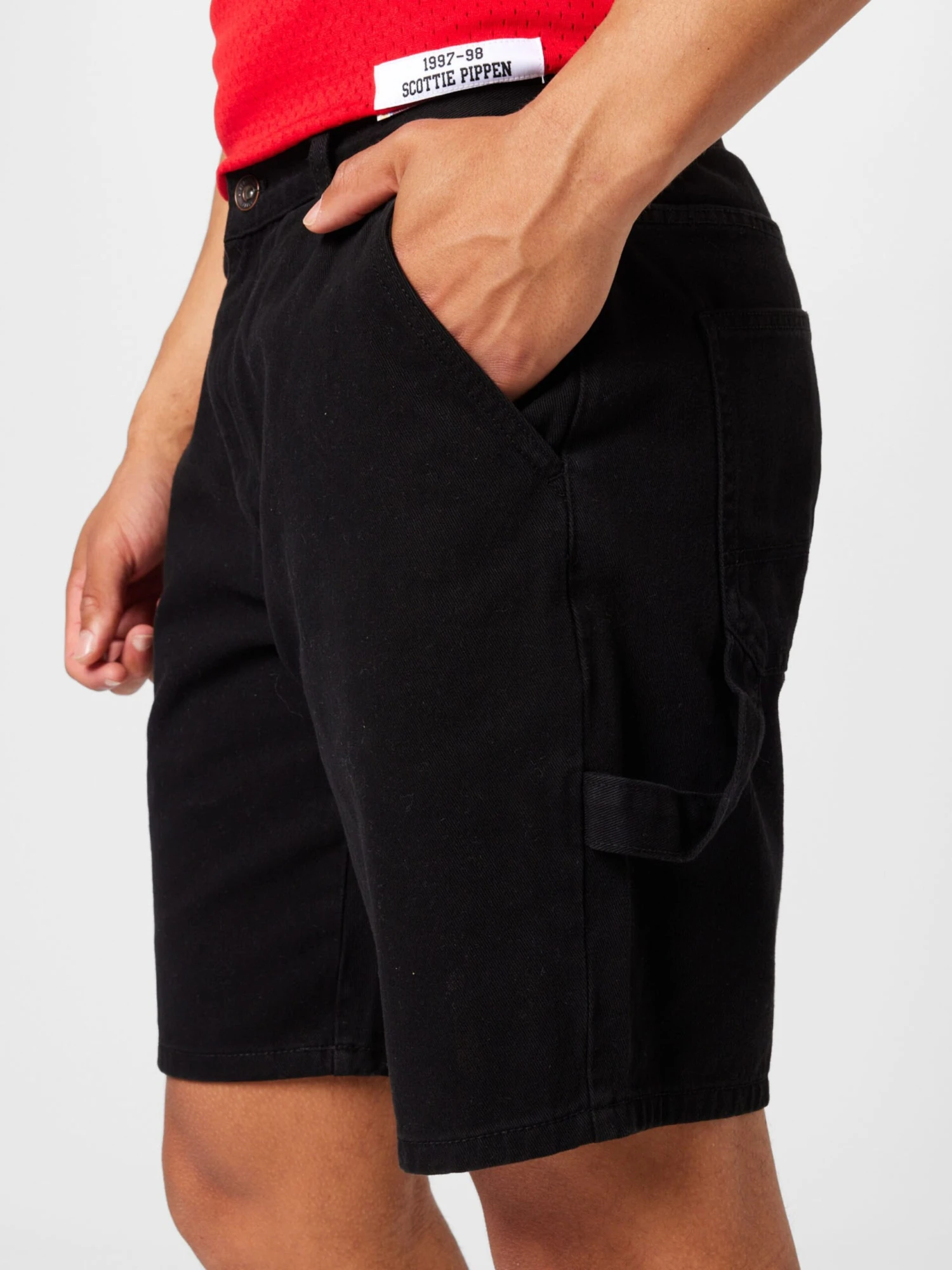 Redefined Rebel Cargo Shorts Regular Cargobroek Marcelo Heren Zwart - Afbeelding 2