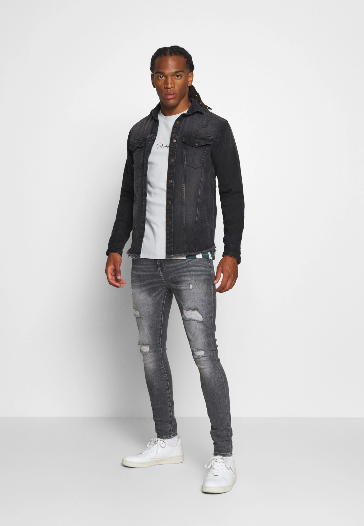 Redefined Rebel Jackson Jacket - Overhemd - Black/Grey - Afbeelding 2