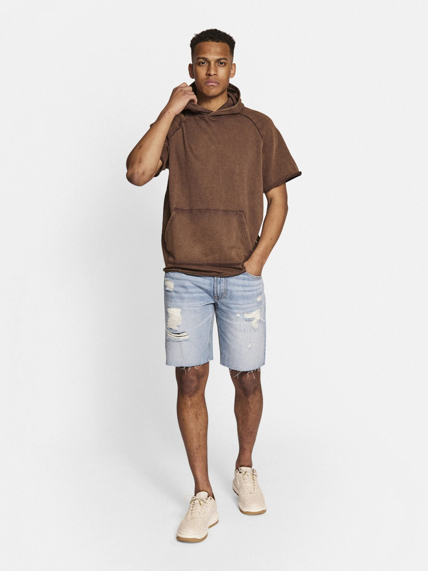 Redefined Rebel Hoodies Sweatshirt Fabian Heren Bruin - Afbeelding 5