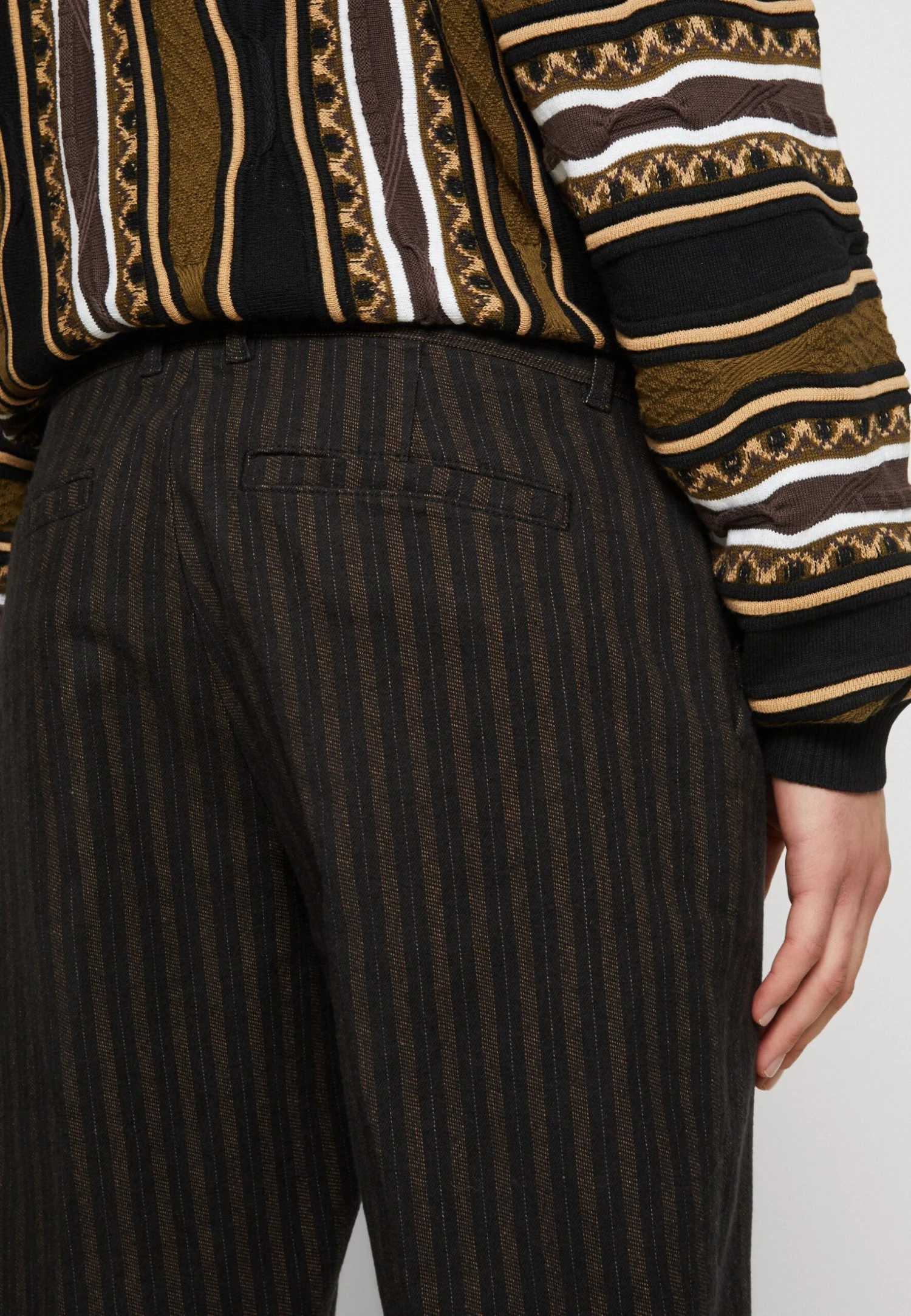 Redefined Rebel Ercan Pants - Chino - Black Stripe - Afbeelding 6