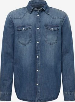Redefined Rebel Denim Overhemden Regular Fit Overhemd Jeremy Heren Blauw