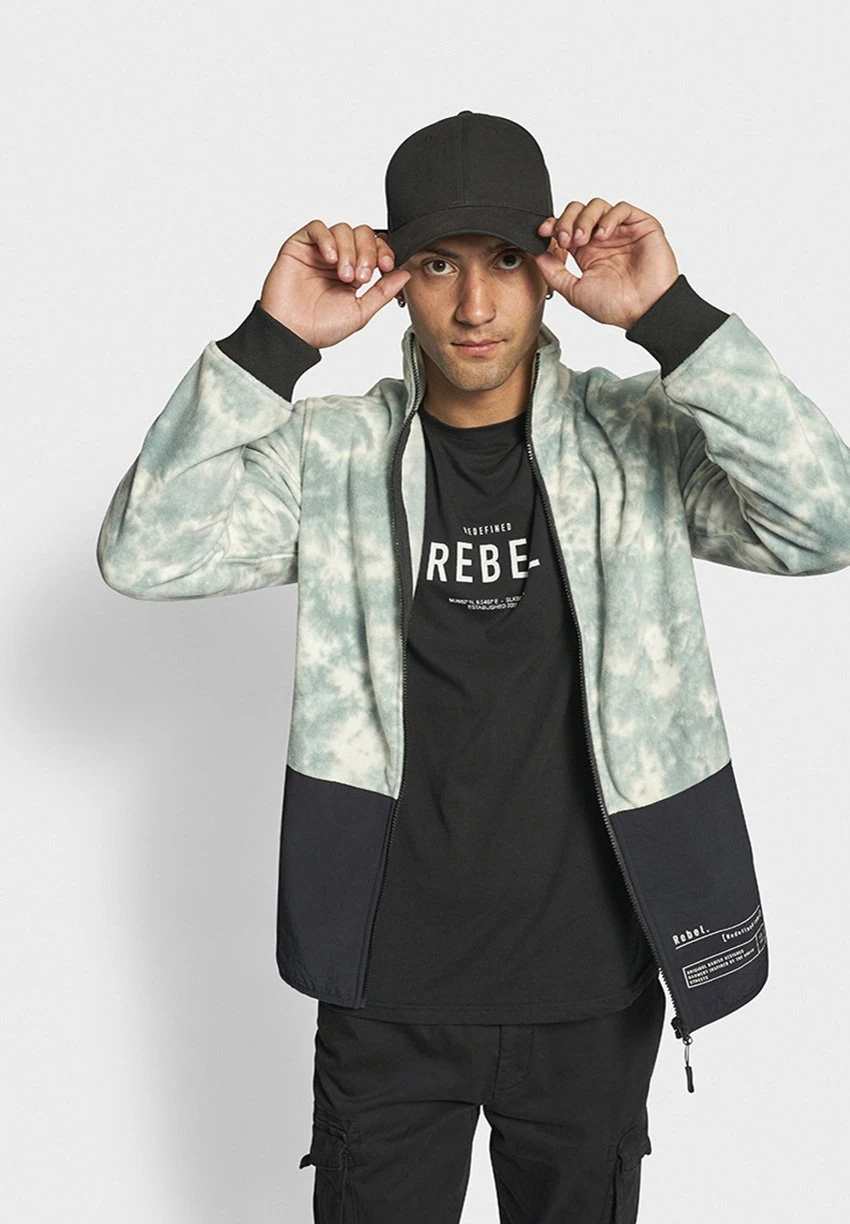 Redefined Rebel Sweater Met Rits - Mineral Blue - Afbeelding 4