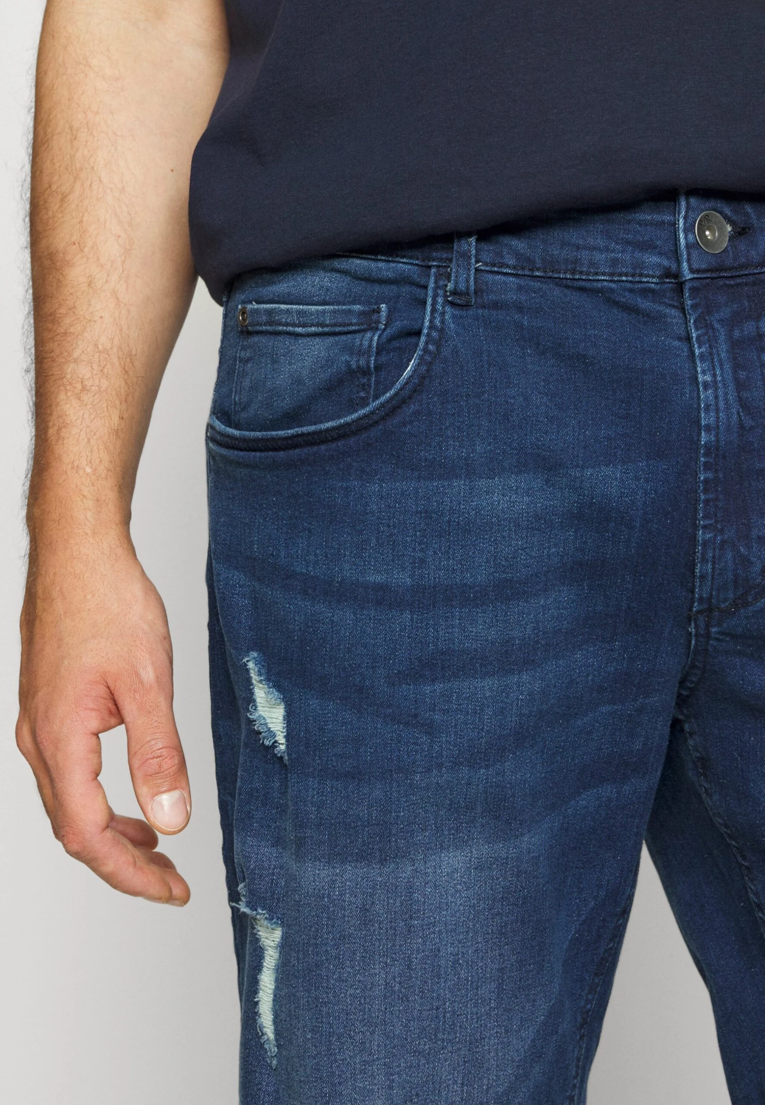 Redefined Rebel Oslo Destroy Plus - Jeansshort - Ocean Blue - Afbeelding 7