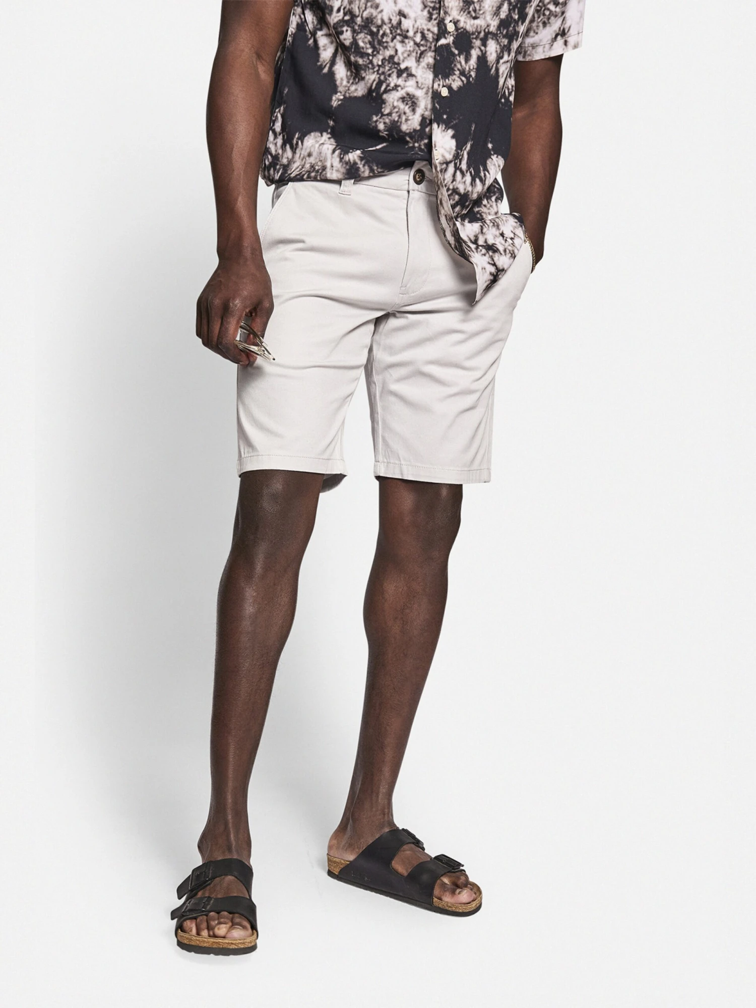 Redefined Rebel Chino Shorts Regular Chino Ethan Heren Lichtgrijs - Afbeelding 3