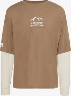 Redefined Rebel T-shirts Shirt Joseph Heren Lichtbruin