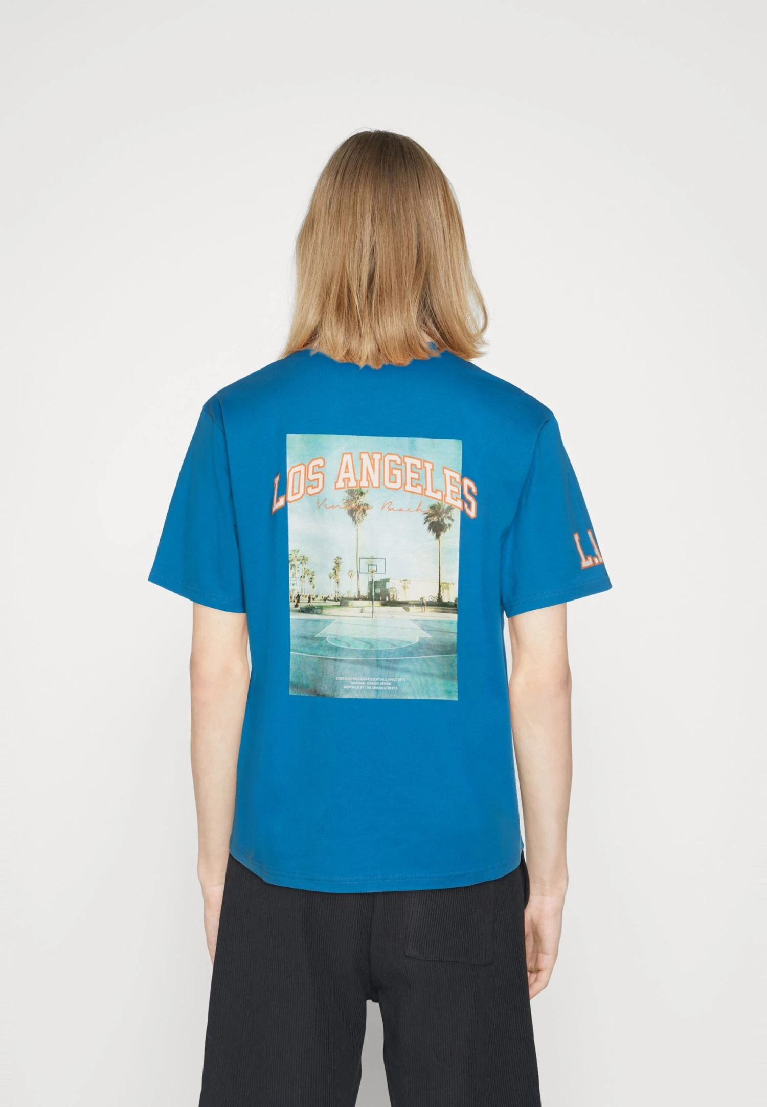 Redefined Rebel Rrsago Tee - T-Shirt Print - Blue Aster - Afbeelding 3