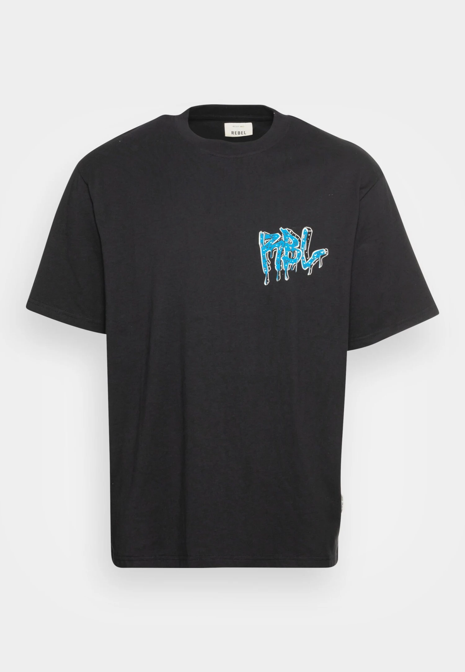 Redefined Rebel Unisex Tobias Tee - T-Shirt Print - Black - Afbeelding 4