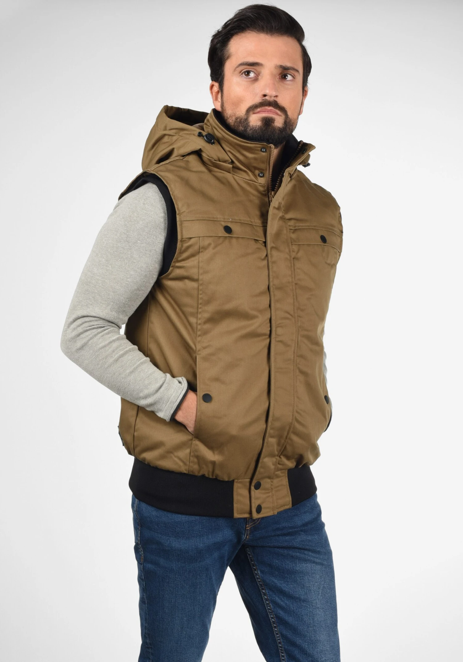 Redefined Rebel Bodywarmers Bodywarmer Mario Heren Donkerbeige - Afbeelding 2