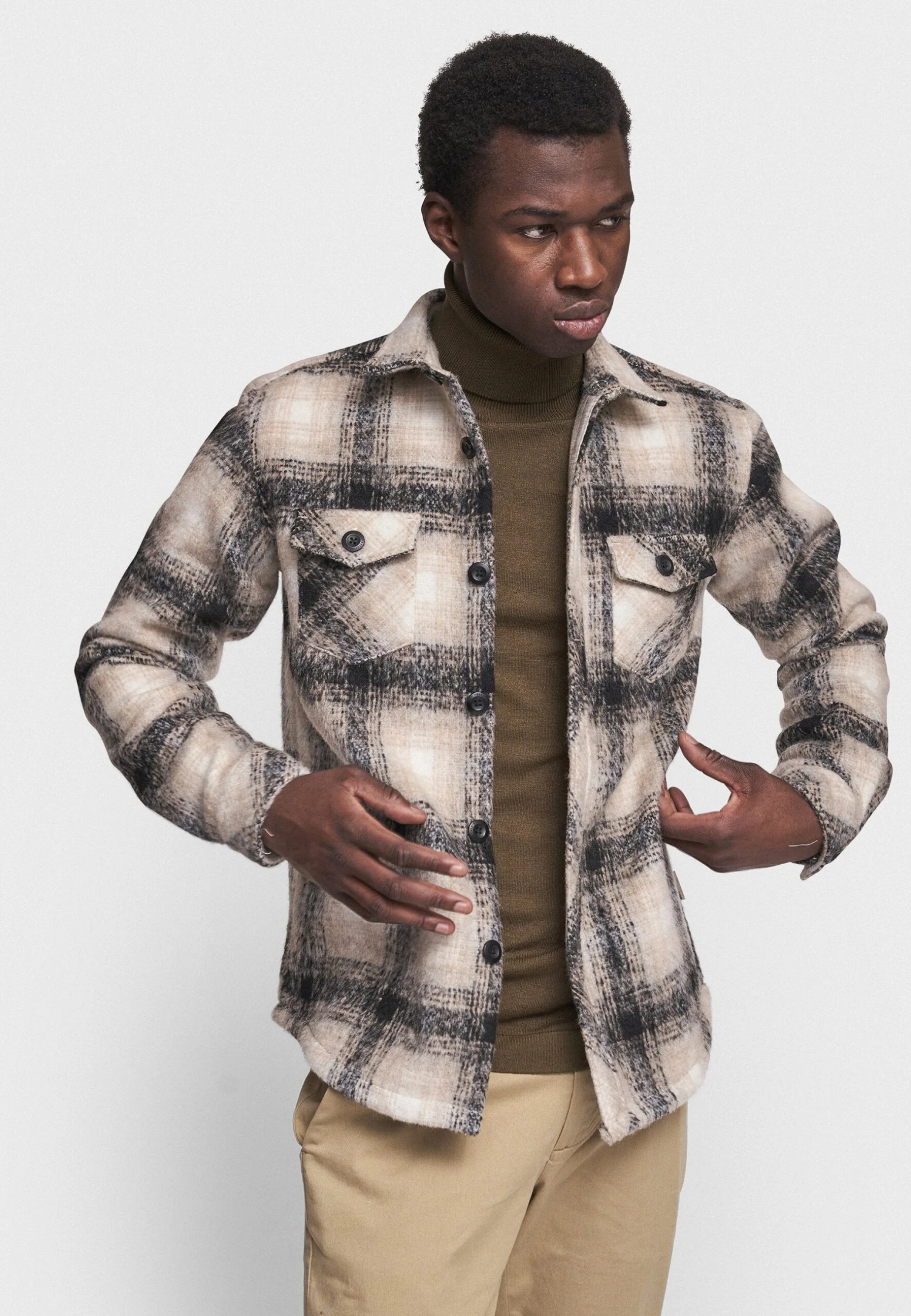 Redefined Rebel Alexander- Overhemd - Grey, Beige - Afbeelding 3