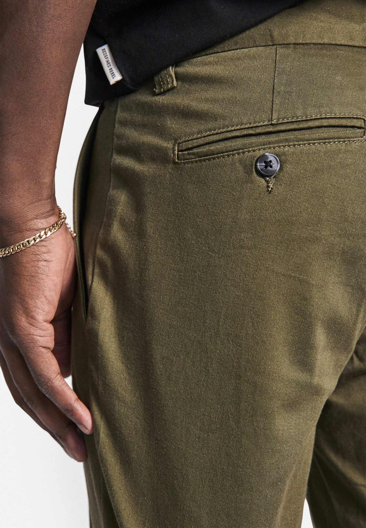 Redefined Rebel Rrethan- Shorts - Dark Olive - Afbeelding 4