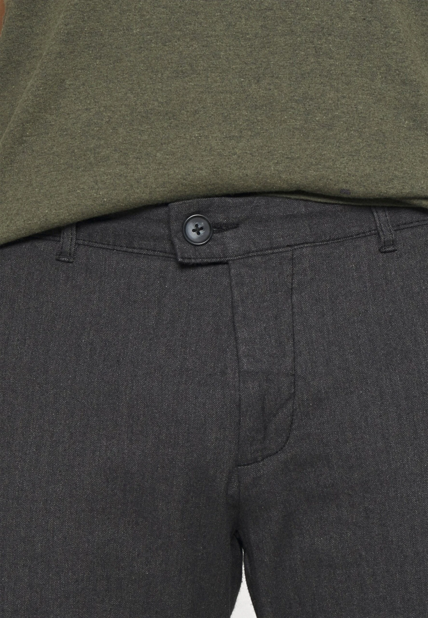 Redefined Rebel Rrercan - Chino - Black Herringbone - Afbeelding 5