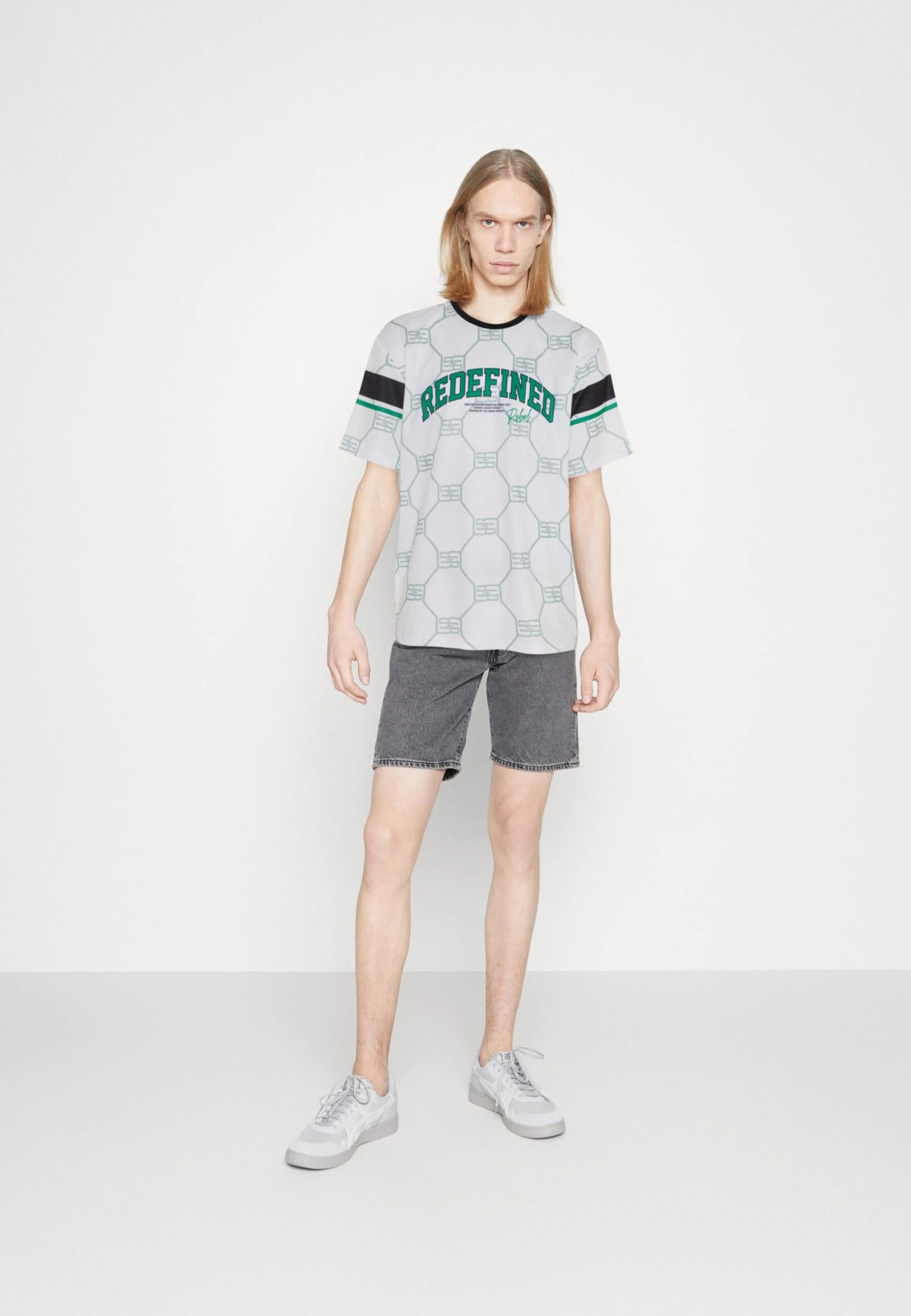 Redefined Rebel Sack Tee - T-Shirt Print - White Crazy - Afbeelding 2