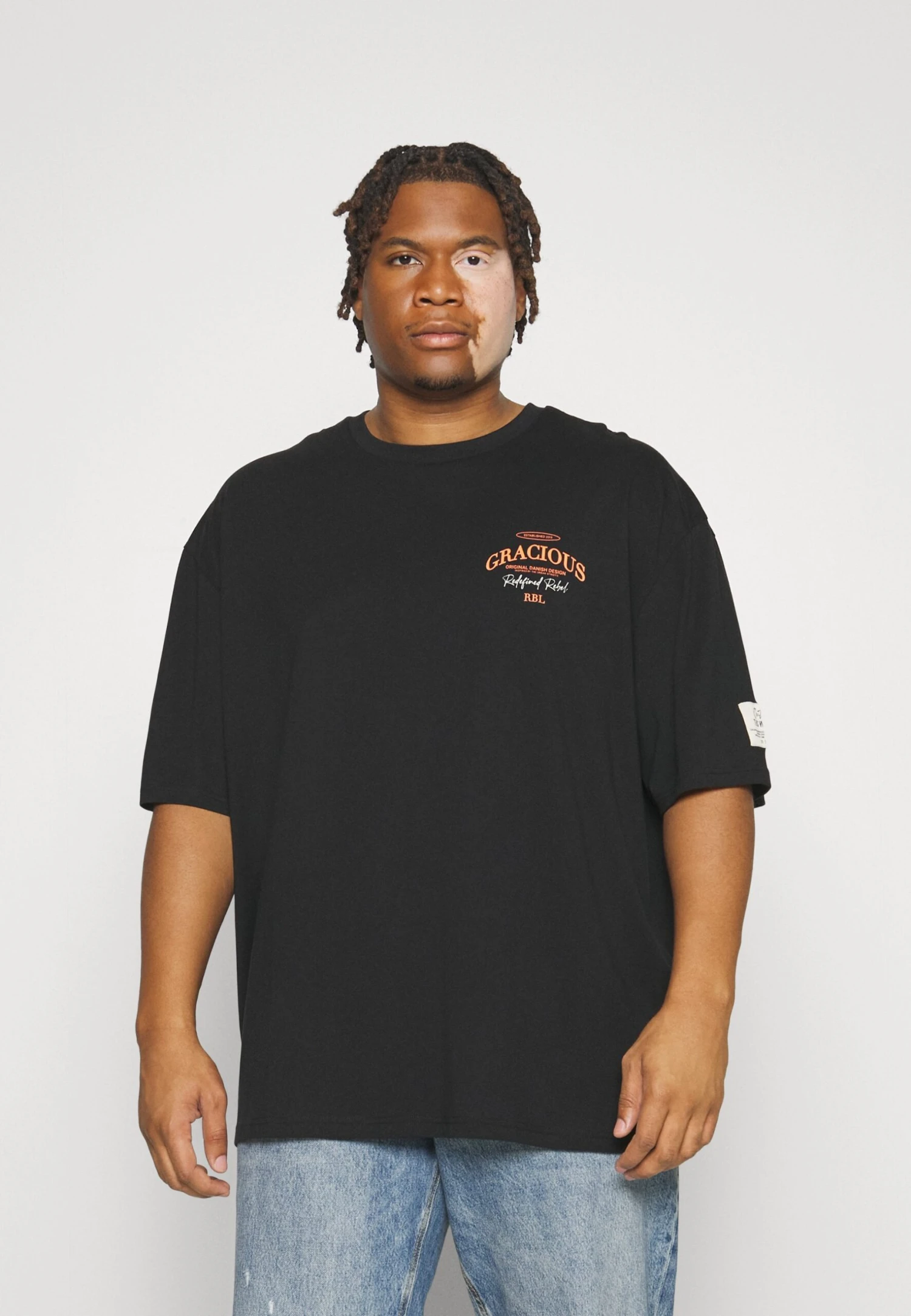 Redefined Rebel Rrkethan Tee Unisex - T-Shirt Print - Black - Afbeelding 3