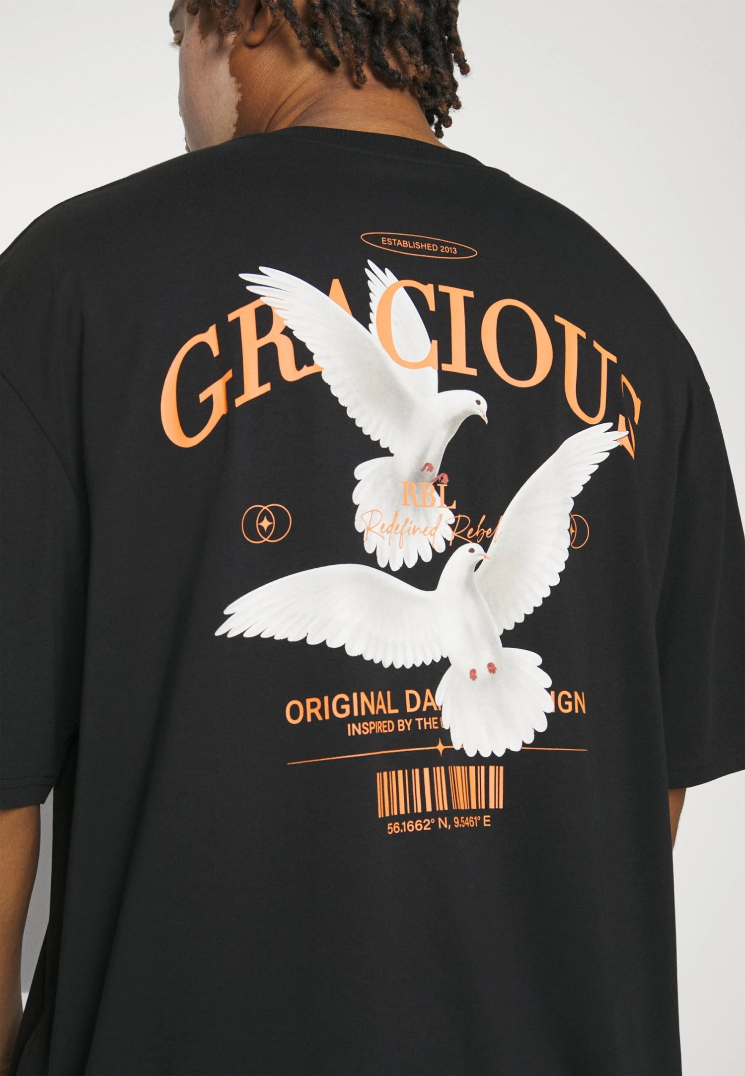 Redefined Rebel Rrkethan Tee Unisex - T-Shirt Print - Black - Afbeelding 6