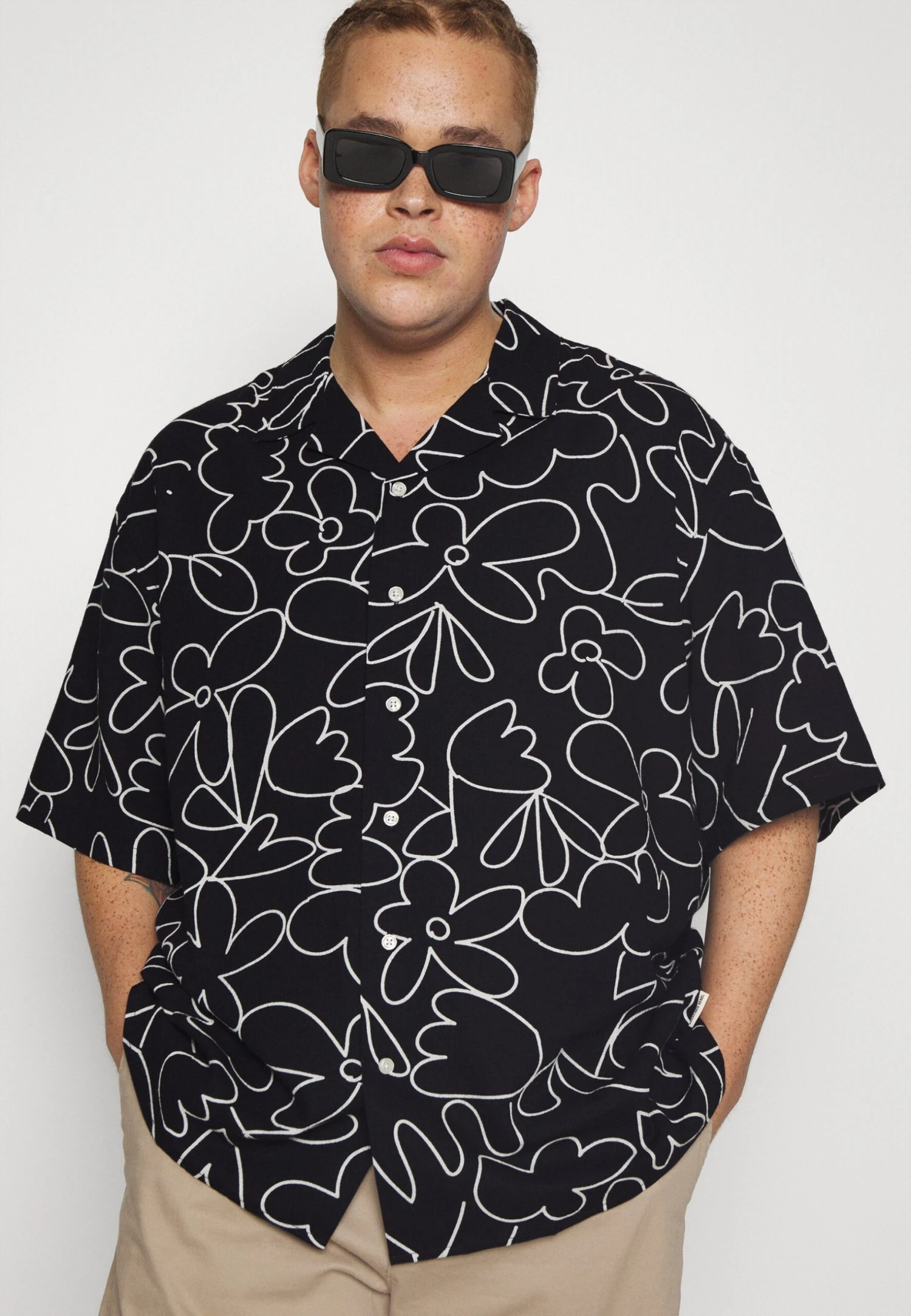 Redefined Rebel Pablo Plus - Overhemd - Black Art - Afbeelding 4