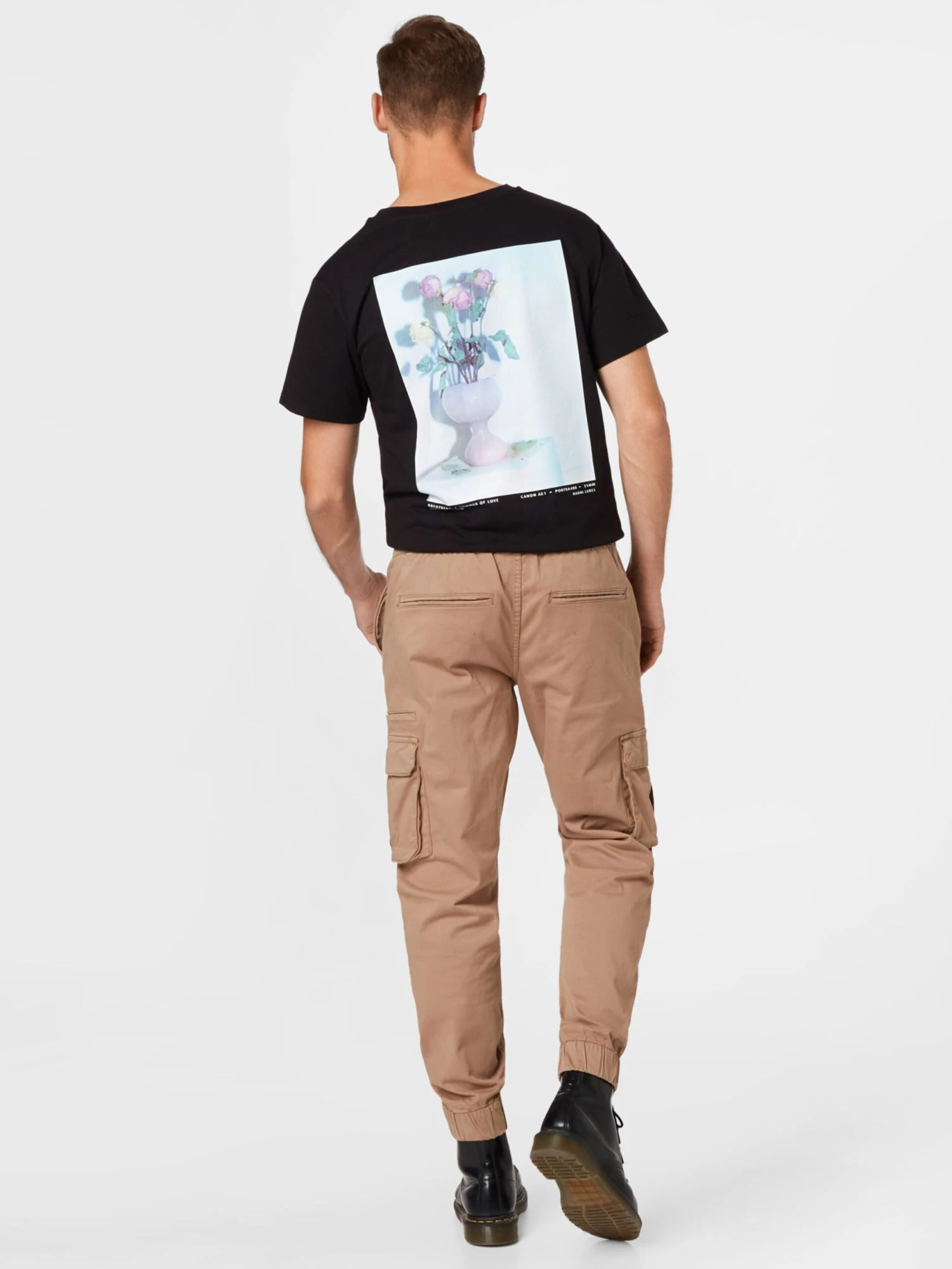 Redefined Rebel Cargobroeken Tapered Cargobroek Josiah Heren Cappuccino - Afbeelding 4