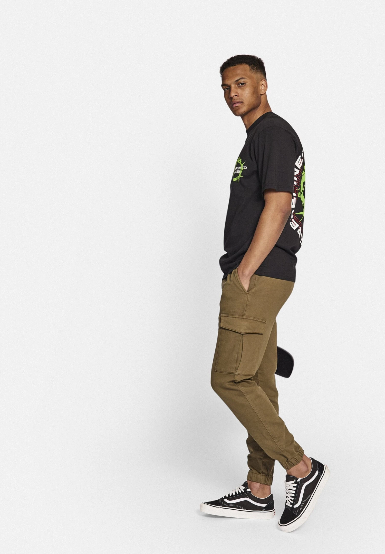 Redefined Rebel Rrlennon - Cargobroek - Dark Olive - Afbeelding 2