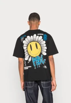 Redefined Rebel Unisex Tobias Tee - T-Shirt Print - Black