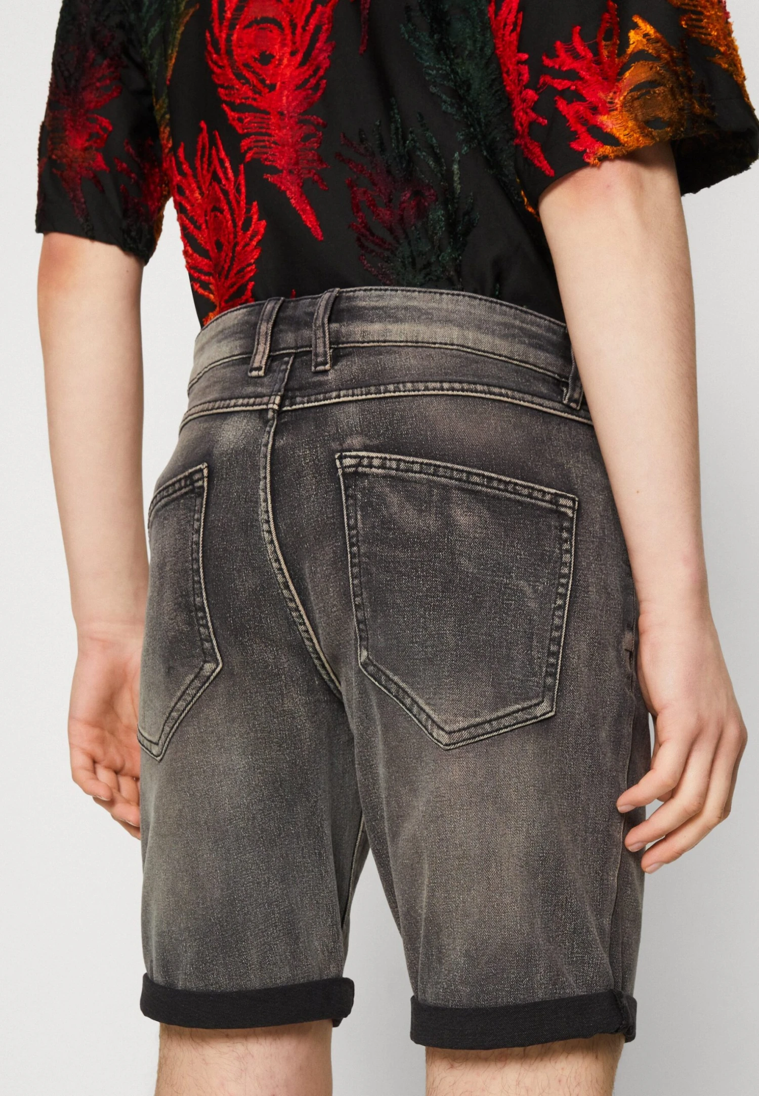 Redefined Rebel Stockholm- Jeansshort - Mejor Black - Afbeelding 6