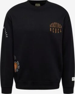 Redefined Rebel Sweatshirts Sweatshirt Younes Heren Zwart