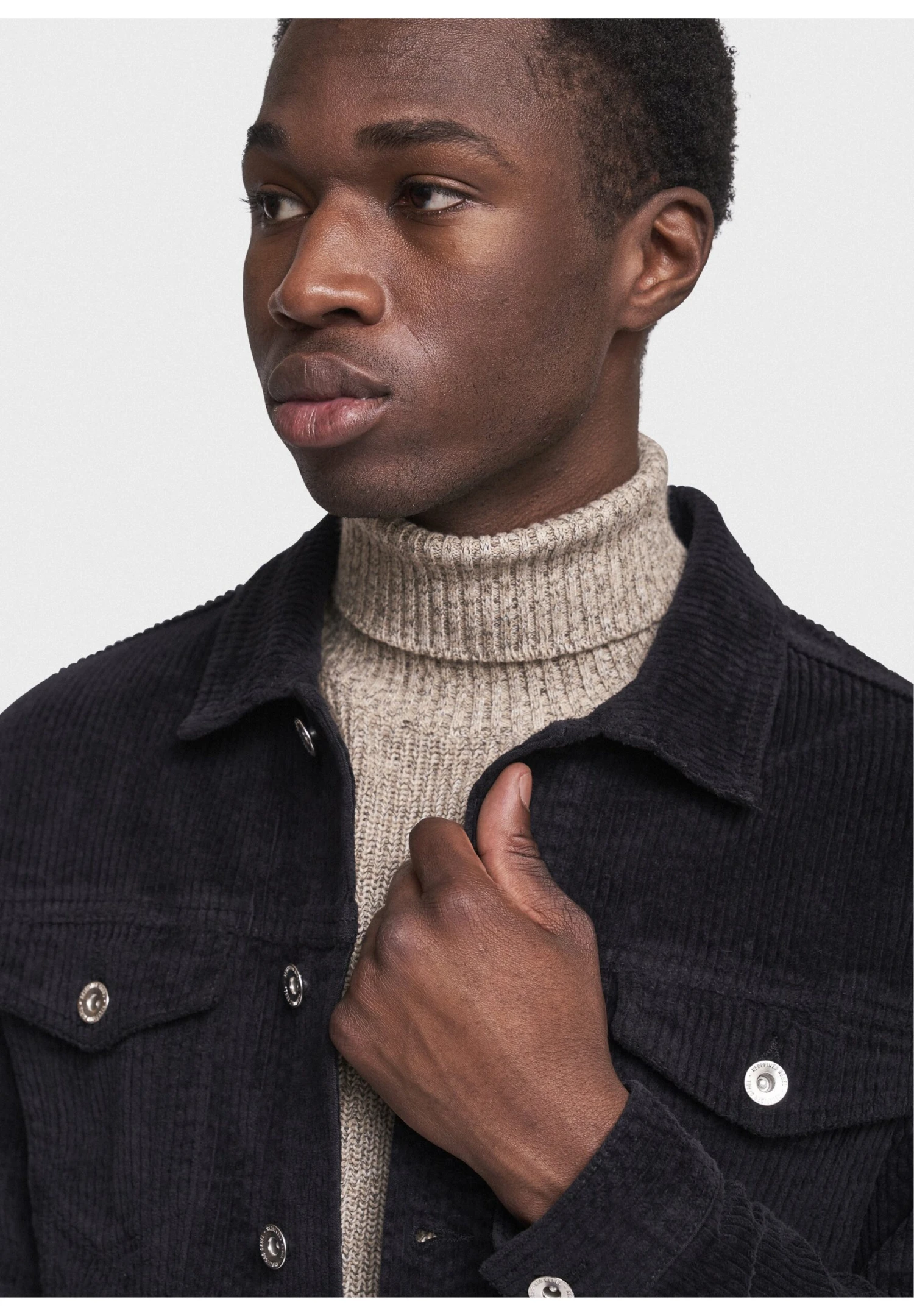 Redefined Rebel Rrnoah Corduroy- Lichte Jas - Black - Afbeelding 4