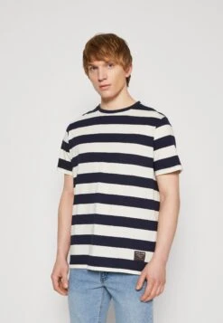 Redefined Rebel Julio Tee - T-Shirt Print - Navy