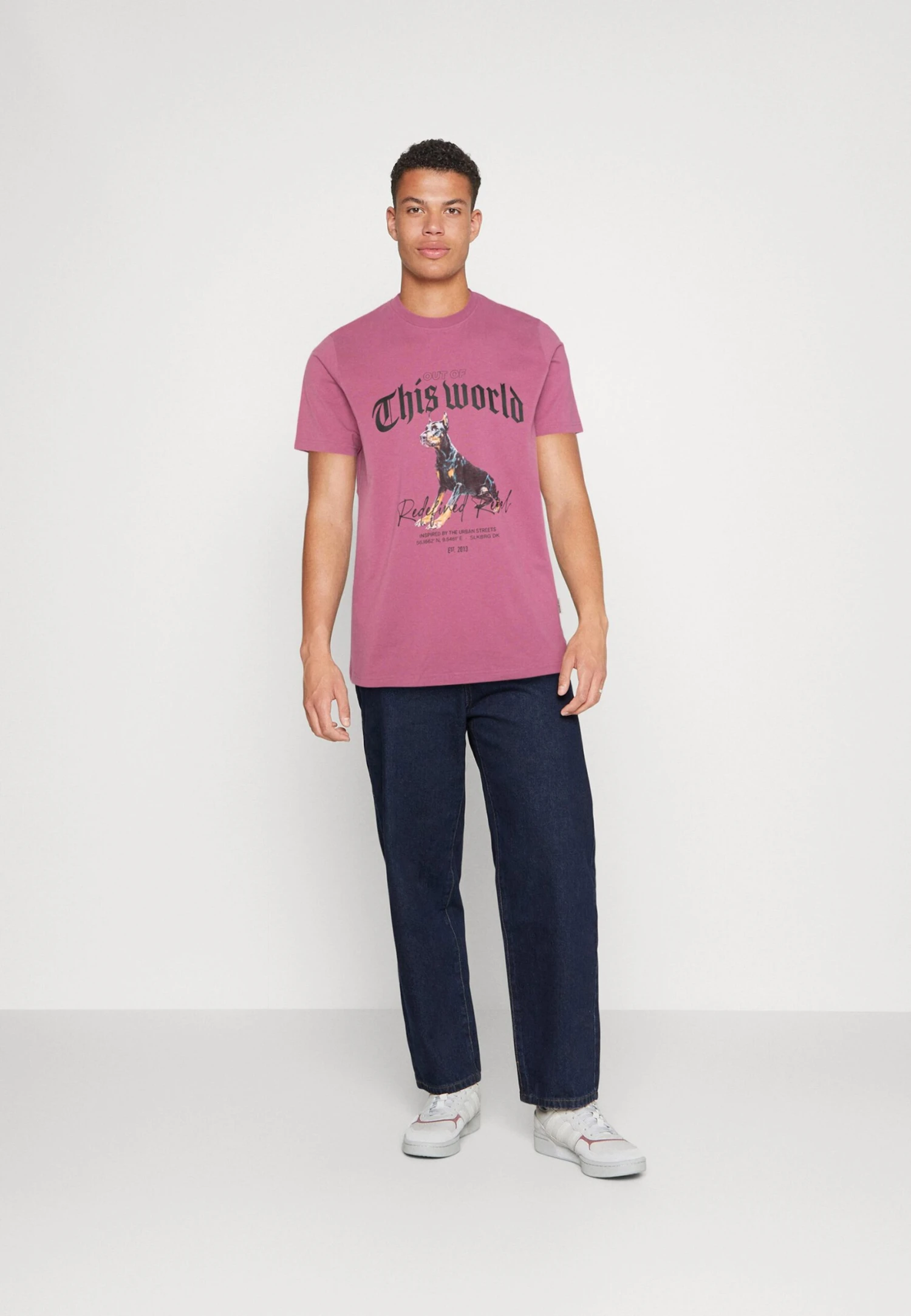 Redefined Rebel Rroliver Tee Unisex - T-Shirt Print - Mellow Mauve - Afbeelding 2