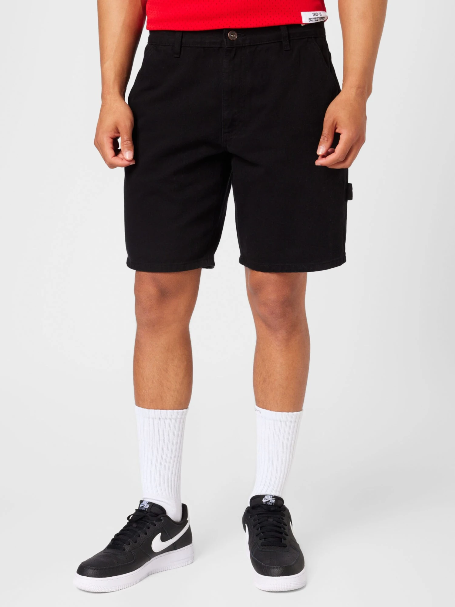 Redefined Rebel Cargo Shorts Regular Cargobroek Marcelo Heren Zwart - Afbeelding 3